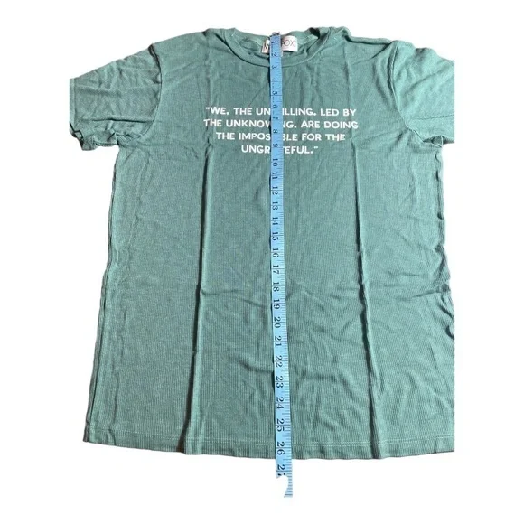 Wildfox We the Unwilling Boyfriend Tee green/white - Picture 8 of 13